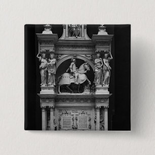 Badge Carré 5 Cm Reproduction de la tombe de Louis de Breze