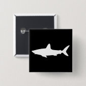 Badge Carré 5 Cm Requin nageant (Devant & derrière)