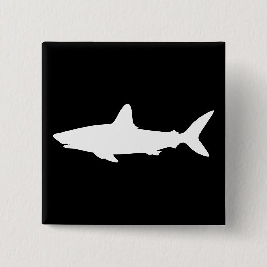 Badge Carré 5 Cm Requin nageant (Devant)