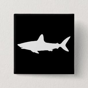 Badge Carré 5 Cm Requin qui Nage