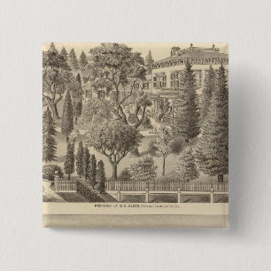 Badge Carré 5 Cm Résidence d'Alden, Harmon Tract