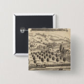 Badge Carré 5 Cm Résidence de Joseph Alexander, Mendocino (Devant & derrière)