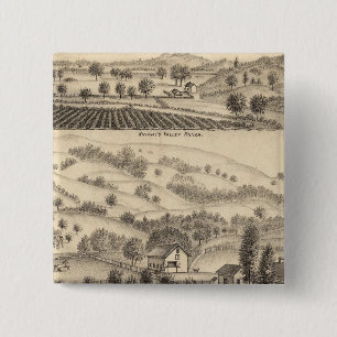 Badge Carré 5 Cm Résidence de Joseph Alexander, Mendocino