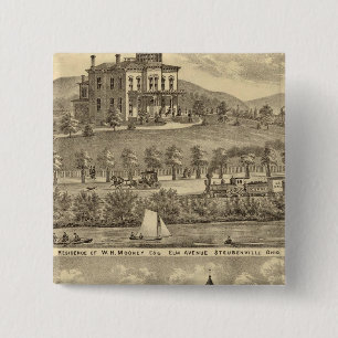 Badge Carré 5 Cm Résidence de WH Mooney