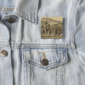 Badge Carré 5 Cm Résidence de William Schrader (En situation)