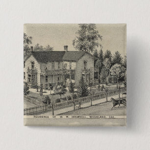 Badge Carré 5 Cm Résidence de Woodland