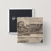 Badge Carré 5 Cm Résidence et Western College de Marshalltown (Devant & derrière)