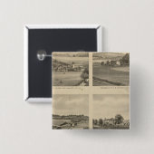 Badge Carré 5 Cm Résidences du comté d'Augusta (Devant & derrière)