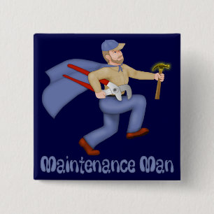 Badge Carré 5 Cm Responsable de maintenance