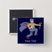 Badge Carré 5 Cm Responsable de maintenance (Devant & derrière)