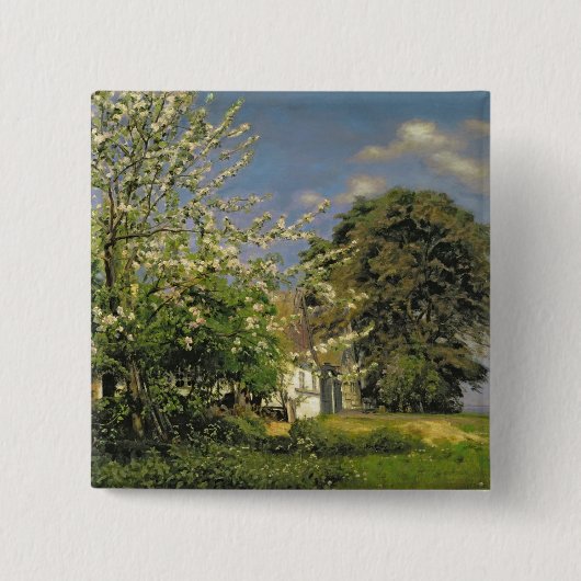 Badge Carré 5 Cm Ressort Blossom, 1908 (Devant)