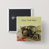 BADGE CARRÉ 5 CM RESTAURATION AUTOMATIQUE - AUTOMOBILE (Devant & derrière)