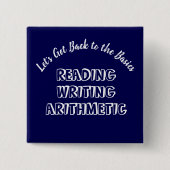 Badge Carré 5 Cm Retour aux boutons de base (Devant)