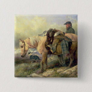 Badge Carré 5 Cm Retournant de la colline, 1868