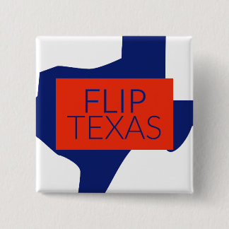 Badge Carré 5 Cm Retourner le bouton Arrondi Texas