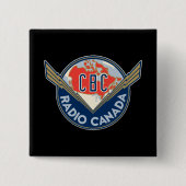 Badge Carré 5 Cm  Rétro 1940-1958 (Devant)