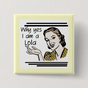 Badge Carré 5 Cm Rétro T-shirts et cadeaux de Lola