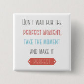 Badge Carré 5 Cm Réussite, attitude, objectifs Motivation Questionn (Devant)