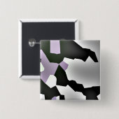 Badge Carré 5 Cm "Rêve fragmenté" Art Abstrait numérique (Devant & derrière)