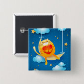 Badge Carré 5 Cm Rêver (Devant & derrière)