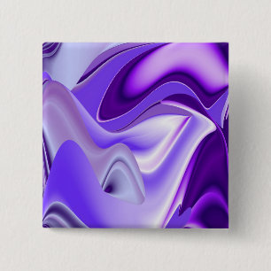 Badge Carré 5 Cm Rêves d'arc-en-ciel de fleurs violettes