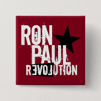 Badge Carré 5 Cm Révolution de Ron Paul