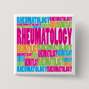 Badge Carré 5 Cm Rheumatologie colorée