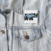 Badge Carré 5 Cm Rhino (En situation)
