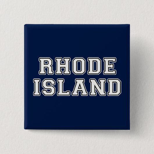 Badge Carré 5 Cm Rhode Island (Devant)