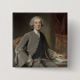 Badge Carré 5 Cm Richard Grenville, temple de comte, c.1760