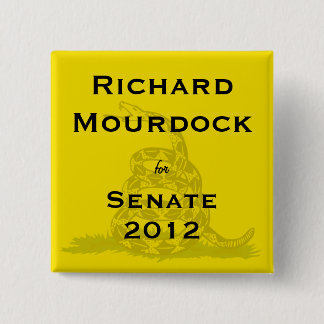 Badge Carré 5 Cm Richard Mourdock pour le bouton de thé de sénat