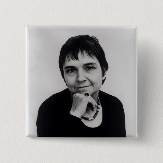 Badge Carré 5 Cm Riches d'Adrienne Cecile, les années 1970 (Devant)