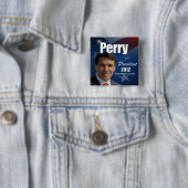 Badge Carré 5 Cm Rick Perry 2012 (En situation)