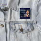 Badge Carré 5 Cm Rick Perry pour le président ! ? ! ? ! ? ! (En situation)