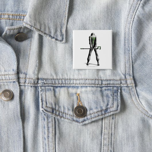 Badge Carré 5 Cm Riddler (En situation)