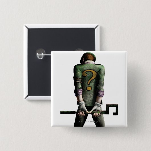 Badge Carré 5 Cm Riddler 2 (Devant & derrière)