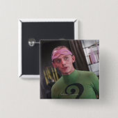 Badge Carré 5 Cm Riddler - Non masqué 2 (Devant & derrière)