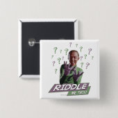 Badge Carré 5 Cm Riddler - Riddle Me This (Devant & derrière)
