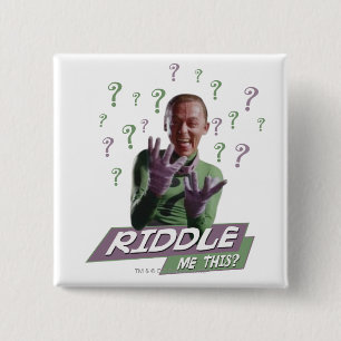 Badge Carré 5 Cm Riddler - Riddle Me This