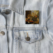 Badge Carré 5 Cm Rinaldo et Armida (En situation)