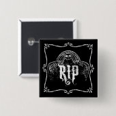 BADGE CARRÉ 5 CM RIP (Devant & derrière)