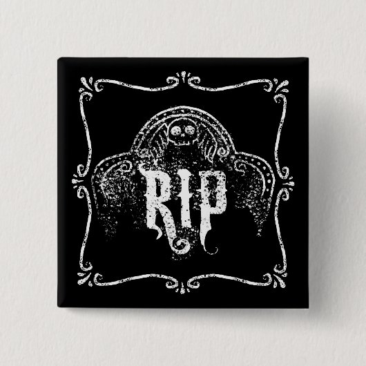BADGE CARRÉ 5 CM RIP (Devant)