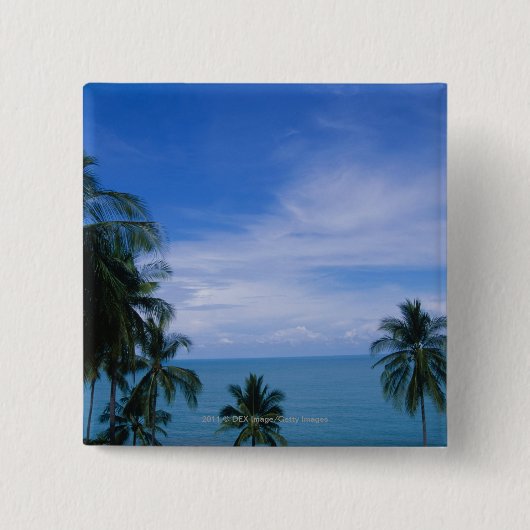 Badge Carré 5 Cm Rivage vibrant (Devant)