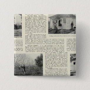 Badge Carré 5 Cm Riverdale Prune Orchard, Californie