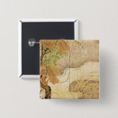 Badge Carré 5 Cm Rivière débordante (Devant & derrière)