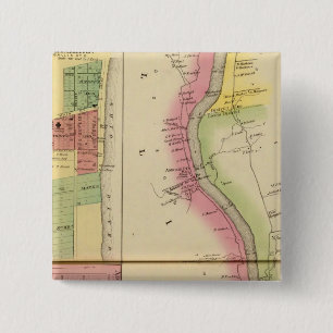 Badge Carré 5 Cm Rivière et vallée de l'Ohio supérieur 5