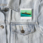 Badge Carré 5 Cm RMS Parthia (En situation)