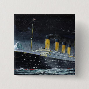 Badge Carré 5 Cm RMS Titanic