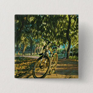 Badge Carré 5 Cm Road cyclist gifts