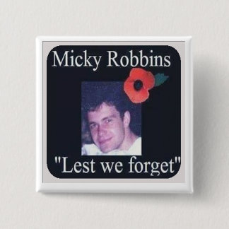 Badge Carré 5 Cm robbins micky